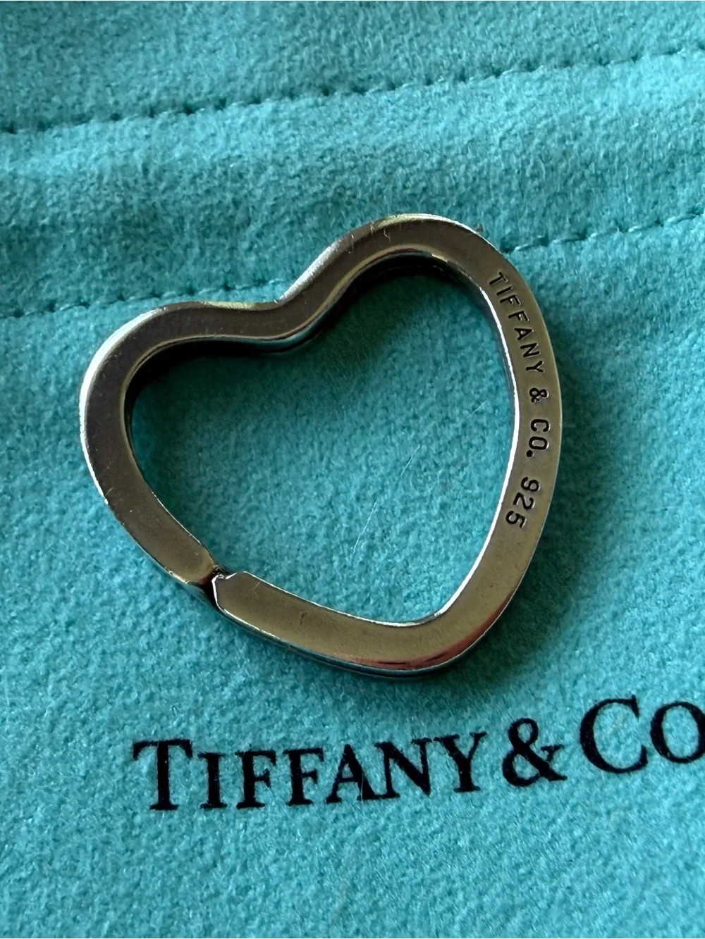 Tiffany & Co. Sterling Silver Heart Keyring
